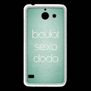 Coque Huawei Y550 Boulot Sexo Dodo Vert ZG