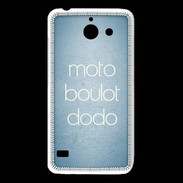Coque Huawei Y550 Moto Boulot Dodo Bleu ZG