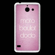 Coque Huawei Y550 Moto Boulot Dodo rose ZG