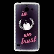 Coque Huawei Y550 In anonymous We trust Rouge ZG