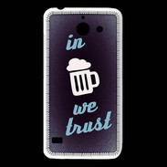 Coque Huawei Y550 In Beer We trust bleu ZG