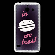 Coque Huawei Y550 In Burger We trust Rouge ZG