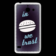Coque Huawei Y550 In Burger We trust Bleu ZG