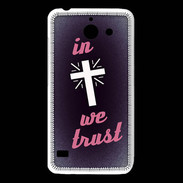 Coque Huawei Y550 In Christ We trust Rouge ZG