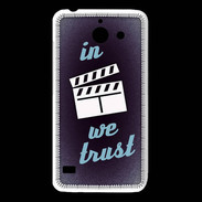 Coque Huawei Y550 In Ciné We trust Bleu ZG