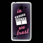 Coque Huawei Y550 In Ciné We Trust Rouge ZG