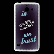 Coque Huawei Y550 In Gamble We trust Bleu ZG