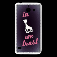 Coque Huawei Y550 In Girafe We trust Rouge ZG