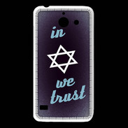 Coque Huawei Y550 In Judaïsme We trust Bleu ZG 