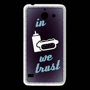 Coque Huawei Y550 In Junk We trust Bleu ZG