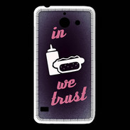 Coque Huawei Y550 In Junk We trust Rouge ZG