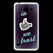 Coque Huawei Y550 In Like We trust Bleu ZG