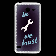 Coque Huawei Y550 In Mecanic We trust Bleu ZG