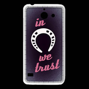 Coque Huawei Y550 In Luck We trust Rouge ZG