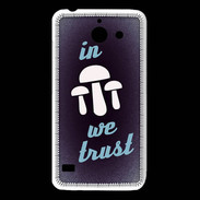 Coque Huawei Y550 In Mushrooms We trust Bleu ZG