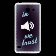 Coque Huawei Y550 In Music We trust Bleu ZG