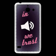 Coque Huawei Y550 In Music We trust Rouge ZG