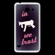 Coque Huawei Y550 In Uzi We trust Rouge ZG