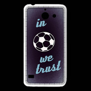 Coque Huawei Y550 In Soccer We trust Bleu ZG