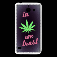 Coque Huawei Y550 In Weed We trust Rouge ZG