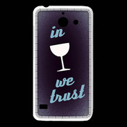 Coque Huawei Y550 In Wine We trust Bleu ZG