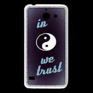 Coque Huawei Y550 In Zen We trust Bleu ZG