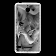 Coque Huawei Y550 DP Charme enNoir et blanc 