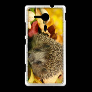 Coque Sony Xpéria SP Automne et Hérisson