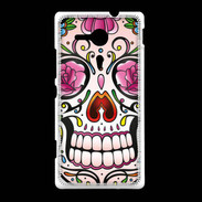 Coque Sony Xpéria SP Tête de mort design et coloré