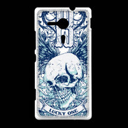 Coque Sony Xpéria SP Tête de mort Lucky One 13