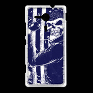 Coque Sony Xpéria SP Tête de mort Biker USA