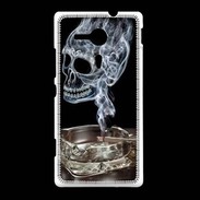 Coque Sony Xpéria SP Tête de mort cendrier
