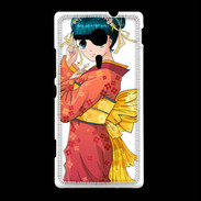 Coque Sony Xpéria SP Manga féminin