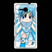 Coque Sony Xpéria SP Chibi style illustration of a Super Heroine