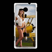 Coque Sony Xpéria SP Avion sexy