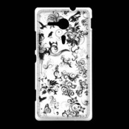 Coque Sony Xpéria SP Design Fleur Tribal