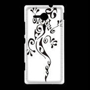 Coque Sony Xpéria SP Pompiers en noir et blanc