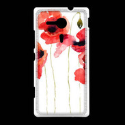 Coque Sony Xpéria SP Dessin de coquelicot