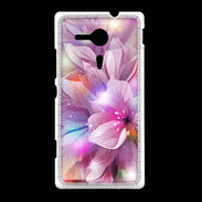 Coque Sony Xpéria SP Design Orchidée violette