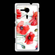 Coque Sony Xpéria SP Fleurs en peinture 250