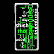 Coque Sony Xpéria SP Cannabis Tag