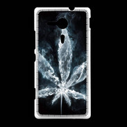 Coque Sony Xpéria SP Feuille de cannabis en fumée