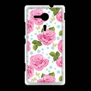 Coque Sony Xpéria SP Vintage Rose 3