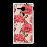 Coque Sony Xpéria SP Fleurs vintage 2