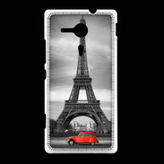 Coque Sony Xpéria SP Vintage Tour Eiffel et 2 cv