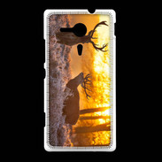 Coque Sony Xpéria SP Cerf au couché de soleil 600