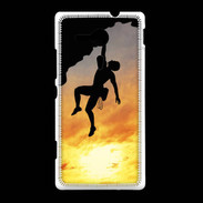 Coque Sony Xpéria SP Escalade au couché de soleil 10
