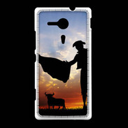 Coque Sony Xpéria SP Silhouette d'un toréador