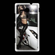 Coque Sony Xpéria SP Voiture et charme