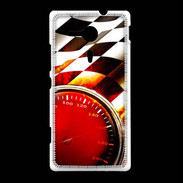 Coque Sony Xpéria SP Drapeau à damier de course